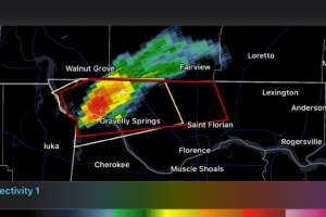 Tornado Warning for Parts of Lauderdale and Colbert