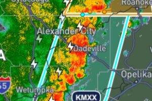Severe Thunderstorm Watch Issued for East Central and Southeast Alabama Until 8 pm