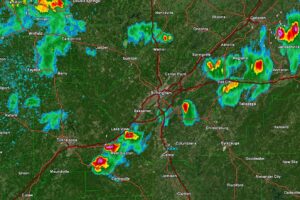 Strong Thunderstorms Approaching The Birmingham Metro Area