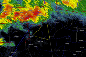Severe Thunderstorm Warning for Northeastern Cherokee County Until 9:45 PM CDT