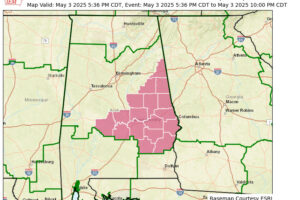 Severe Thunderstorm Watch Issued for 17 Alabama Counties Until 10 PM CDT