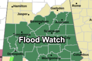 Flood Watch Issued for Central Alabama