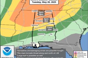 Severe Storms Likely Over North Alabama This Evening/Tonight