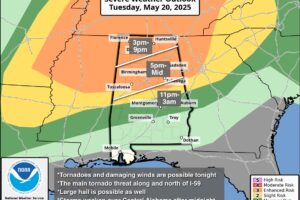 Severe Storms Likely Over North Alabama This Evening/Tonight; Drier Tomorrow Severe Storms Likely Over North Alabama This Evening/Tonight; Drier Tomorrow