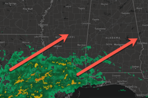 Midday Nowcast: Wet at Times Through the Weekend