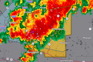 Severe Storm Warning for Greene and Hale Counties Until 5:15 AM