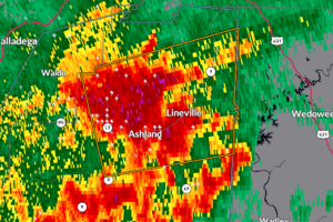 Severe Thunderstorm Warning for Northeastern Clay County Until 5:15 AM