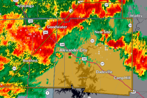 Severe Thunderstorm Warning for Tallapoosa, Southeastern Coosa, and Southeastern Clay Counties Until 5:15 AM