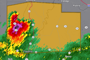 Severe Thunderstorm Warning for Northern Fayette and East Central Lamar Counties Until 6:45 AM