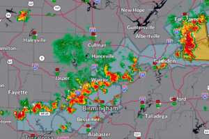 Strong Storms in the I-59 Corridor This Afternoon