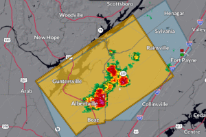 Severe Thunderstorm Warning: Marshall, Jackson, and DeKalb Counties Under Threat This Afternoon