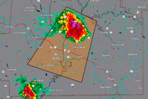 Severe Thunderstorm Over Centreville with 60 mph Winds