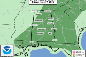 Midday Nowcast: Muggy Days with Scattered Strong Storms Midday Nowcast: Muggy Days with Scattered Strong Storms