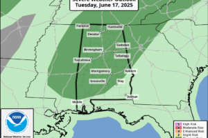 New Day One Has Parts of Alabama in Marginal Risk