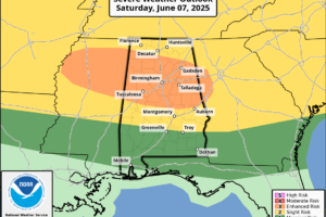 Strong/Severe Storms For North/Central Alabama Tomorrow Afternoon