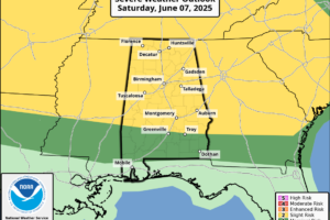 Midday Nowcast: Strong and Severe Storms Return to Alabama Friday and Saturday