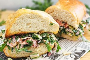 The Alabama News Center — Recipe: Jalapeño Chopped Sandwich with Arugula & Blue Cheese Dill Mayo