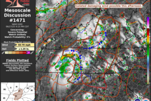 Localized Severe Weather Possible This Afternoon Across Northern Alabama and Surrounding Areas