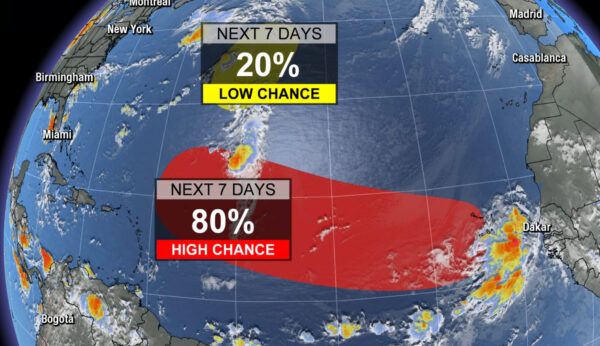 Tropical Waves and Increasing Rain Chances