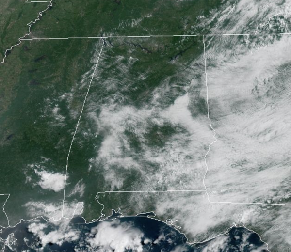 Midday Nowcast: Routine Early August Weather for Alabama